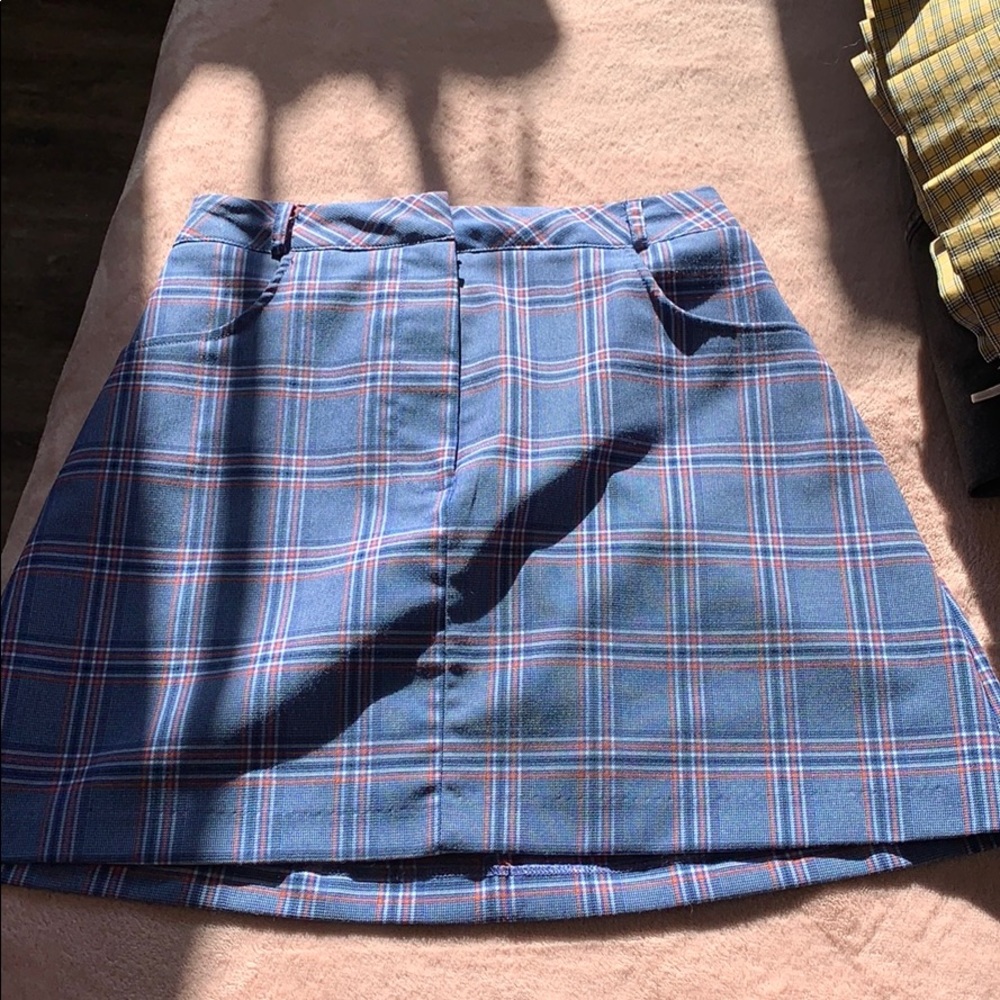 Style nanda plaid mini skirt